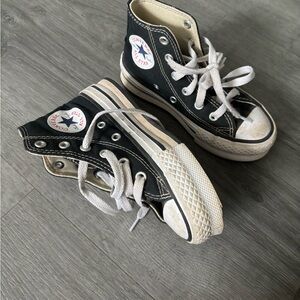 Converse Black and White High-Top Sneakers Classic Design